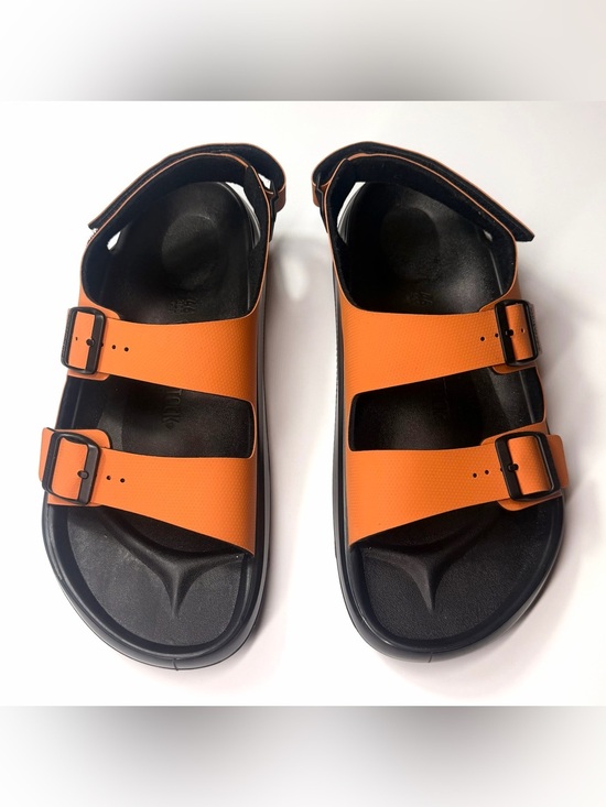 Birkenstock Men’s Mogami Terra Orange Dual-Strap Sport Sandals Size- 13 main image 8